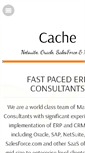 Mobile Screenshot of cacheconsultants.com